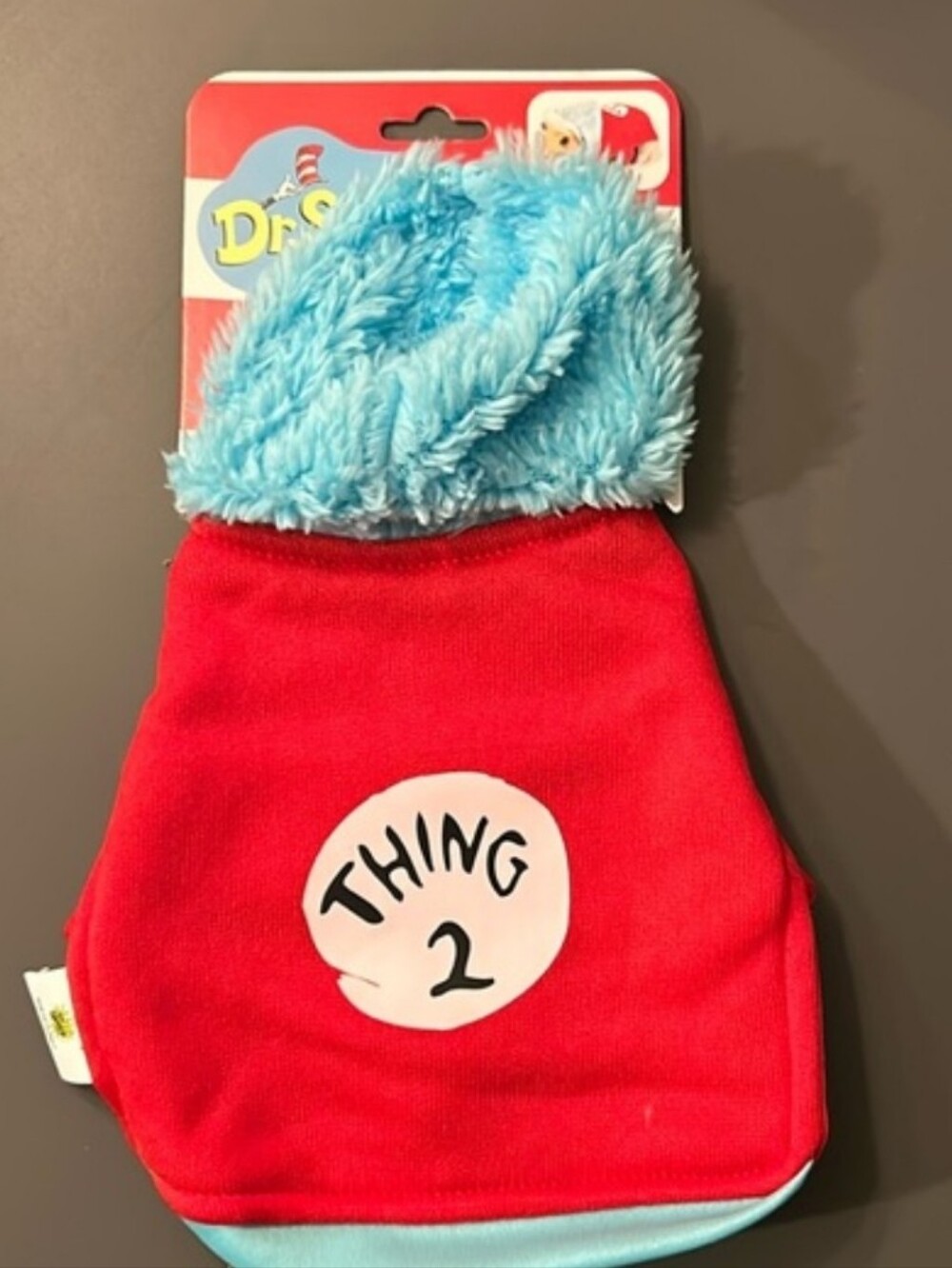 NWT Dr. Seuss The Cat in the Hat Thing 2 Small Pet Costume Hoodie
